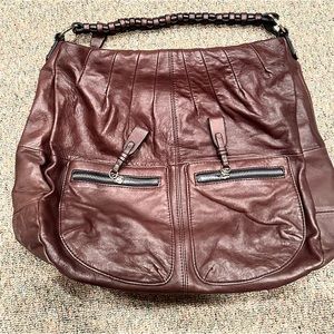 Junior Drake brown leather purse